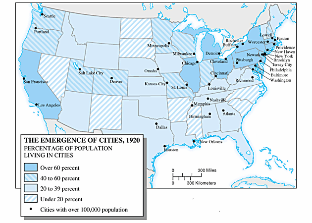 map of us cities. U.S. Pop. and Cities,